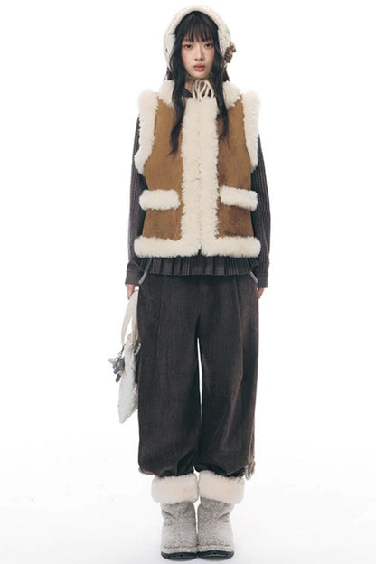 Double-Breasted Ruffled Shirt