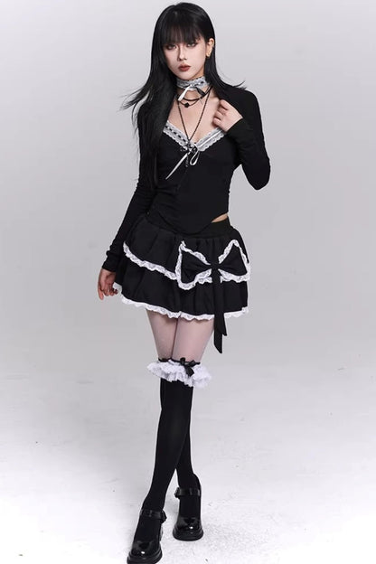 Lace-Trimmed Ghost Camisole Top