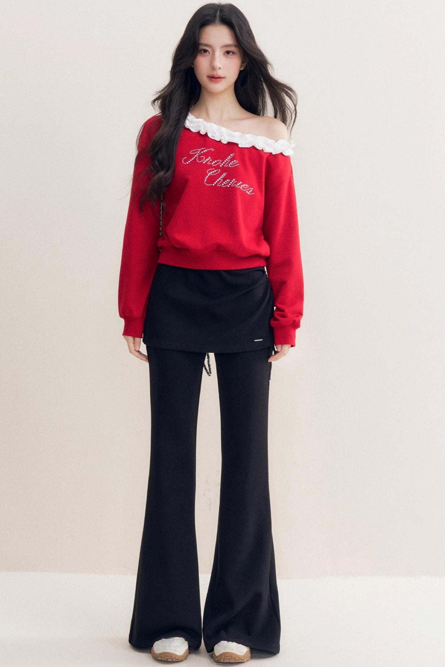 French Heavy Lace Sweatshirt