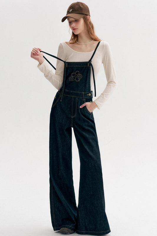 Lazy Floral Wide-Leg Pants