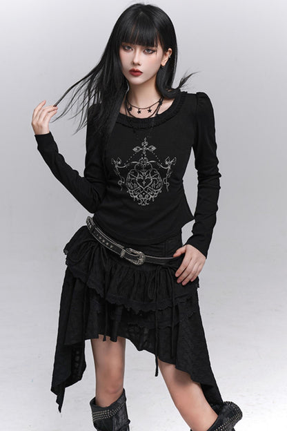 Beautiful Black A-Line Skirt