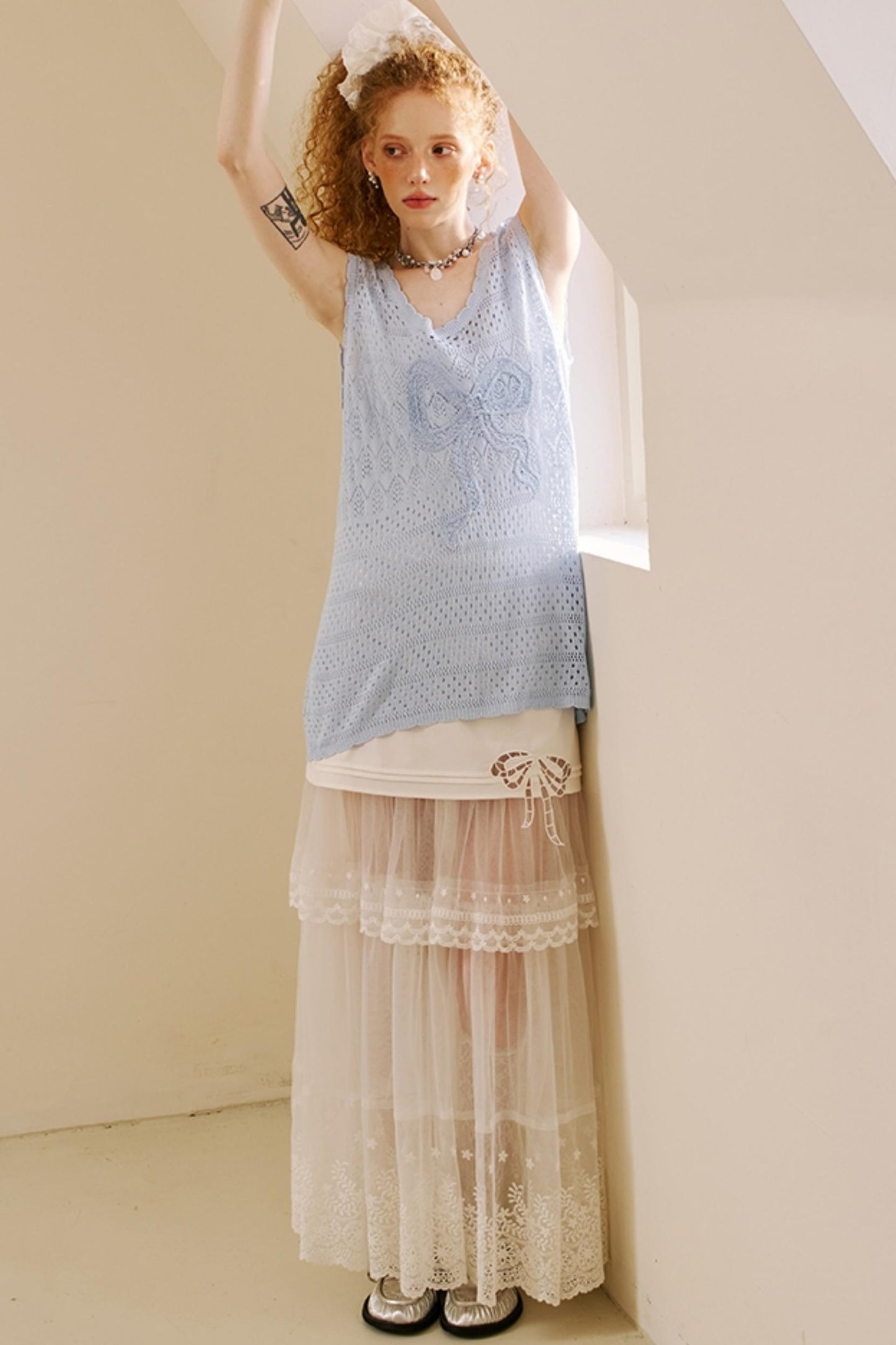 Chic Crochet Knit Top