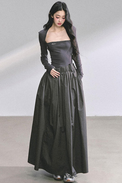 French Slimming Long Dress