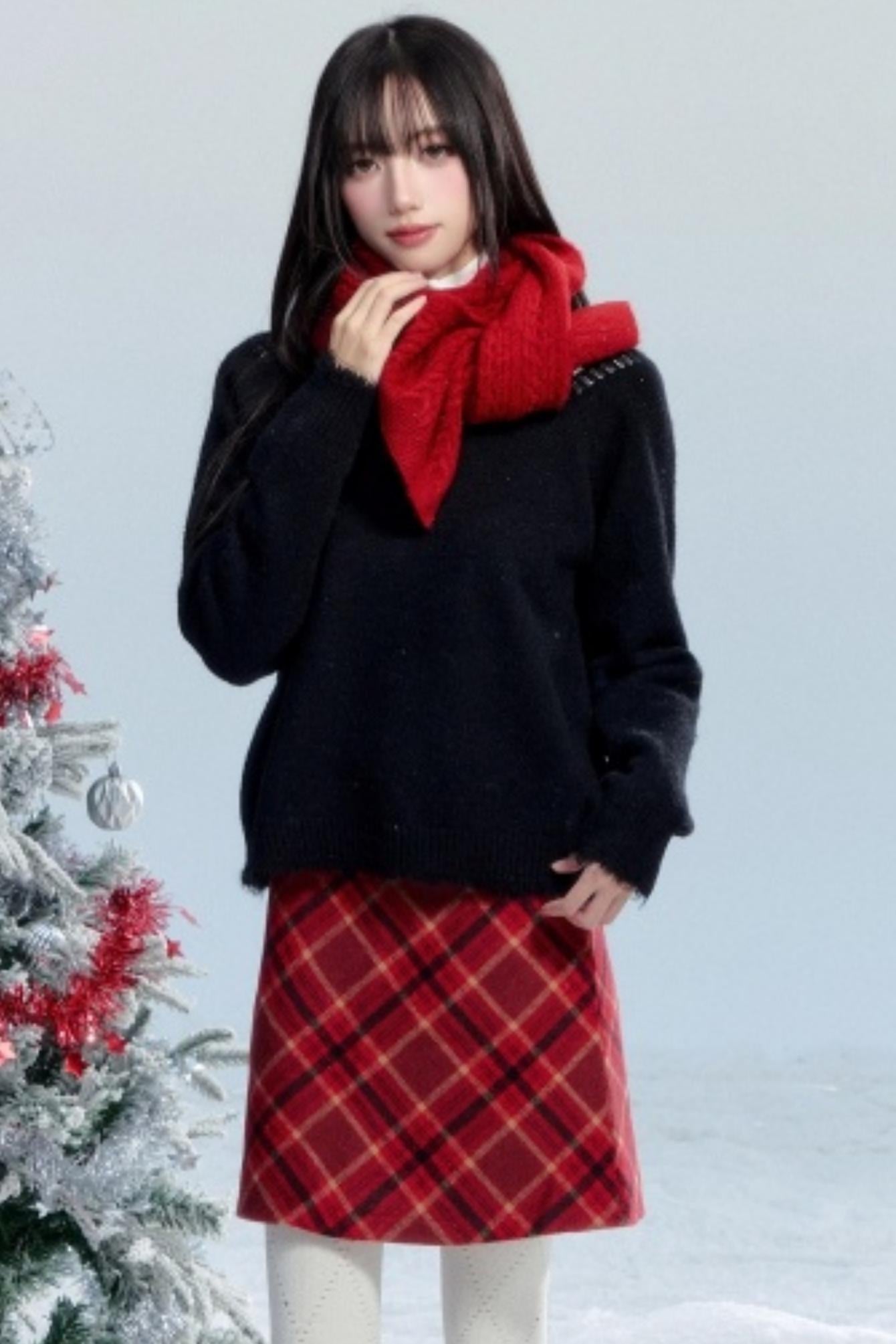 Fringed Raw Edge Sweater