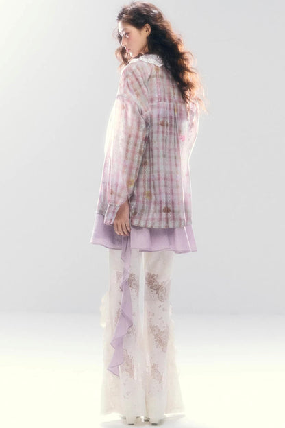 Meerjungfrau-Spitze Schlaghose