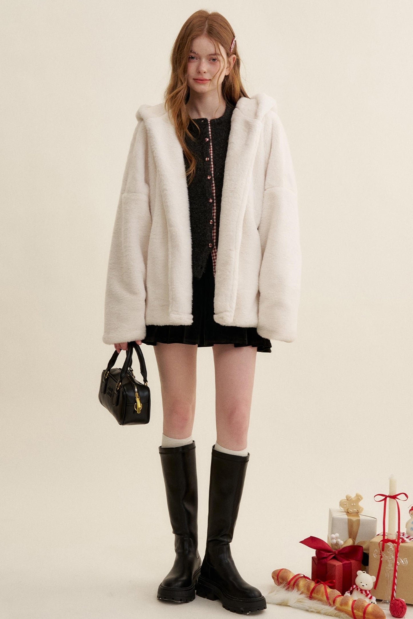 Vintage Checkered Cardigan