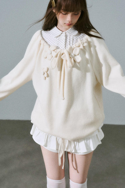 Sweet Girly Knit Top