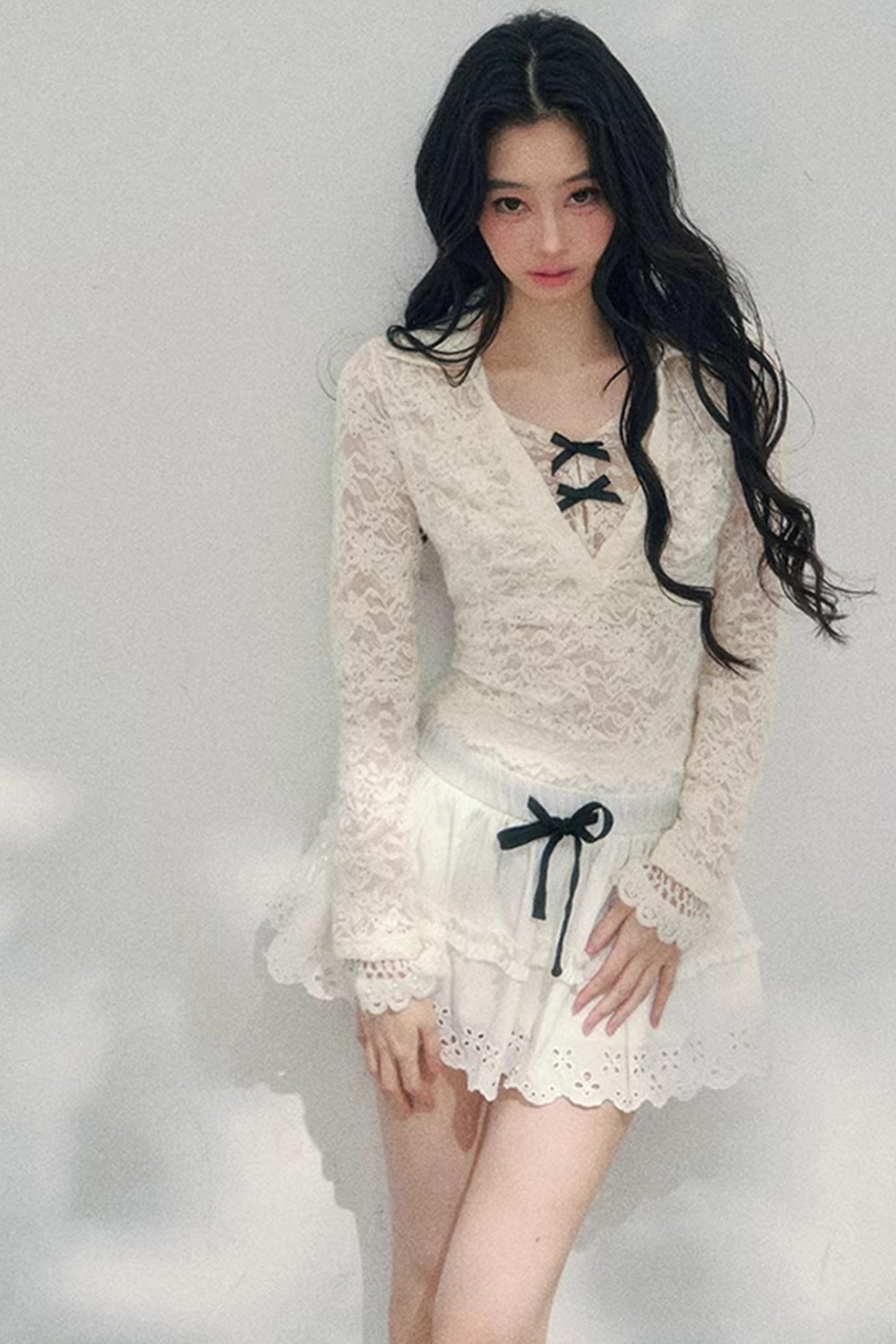 Blurred Focus Lace Top