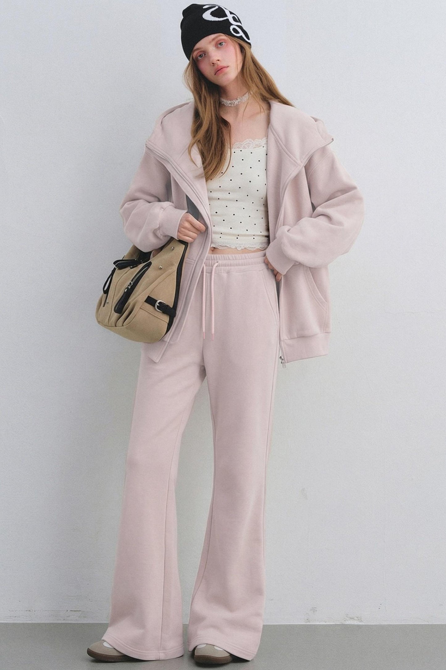 Hooded Zip-Up Jacket Set-Up