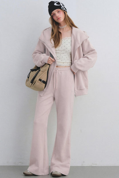 Hooded Zip-Up Jacket Set-Up