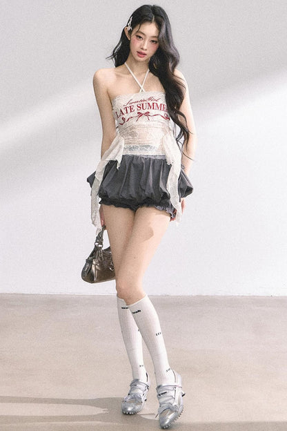 Chic One-Shoulder Lace Top