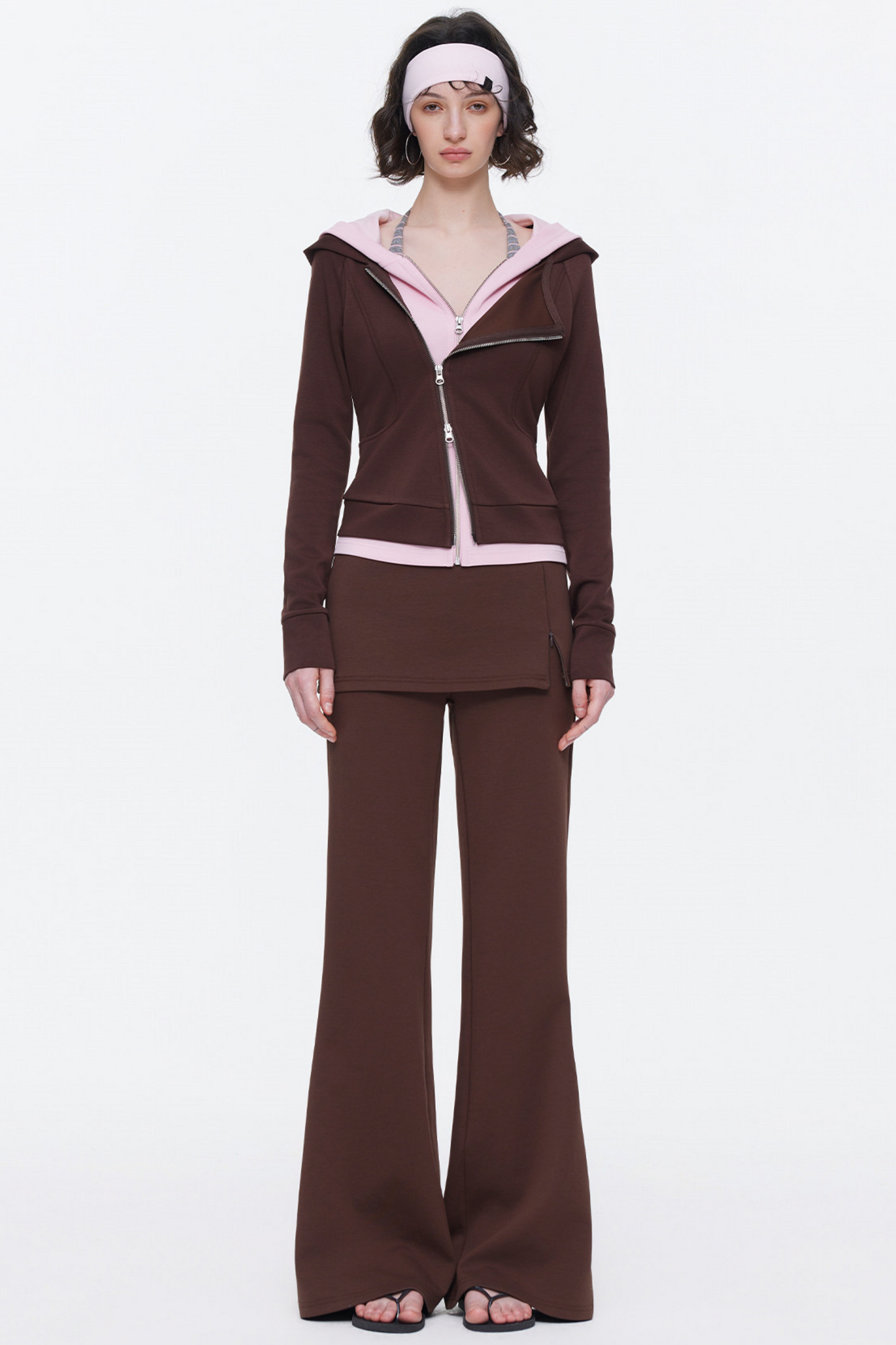 Deconstructed Color-Blocked Sweatshirt