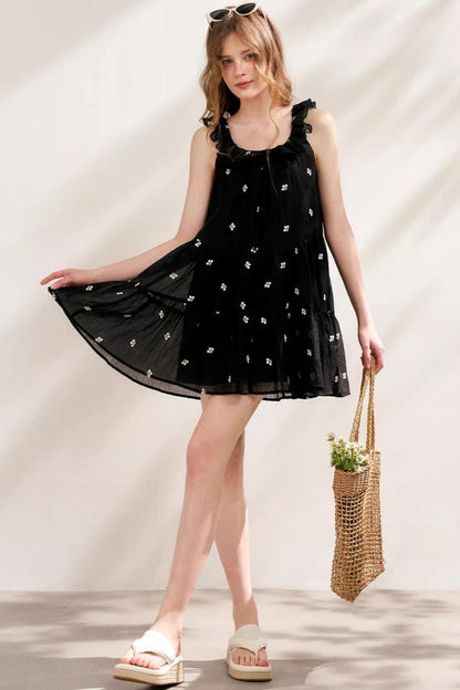 Ruffled A-Line Dress