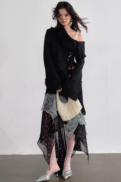 Exotic Leopard Chiffon Skirt