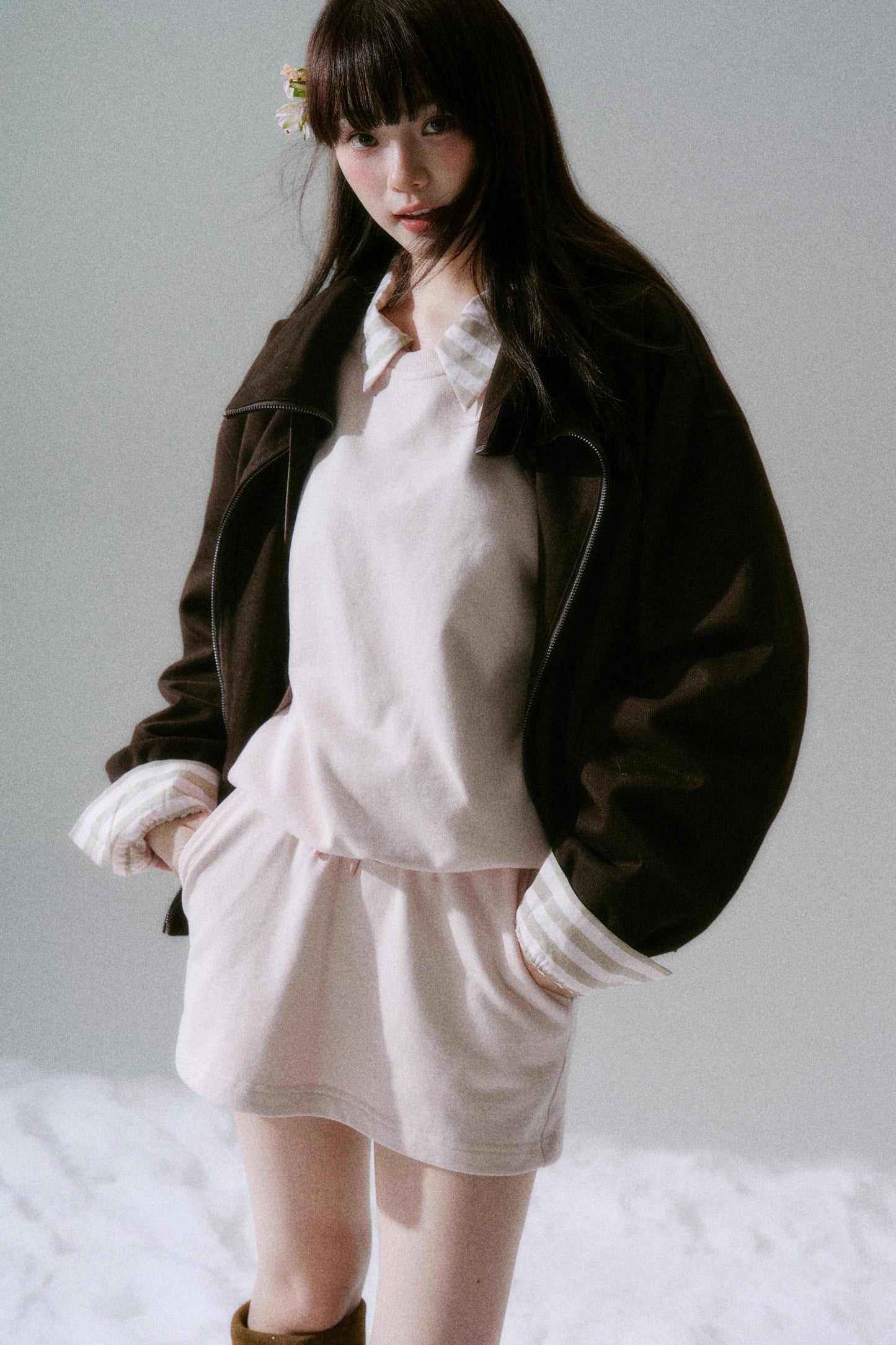 Caramel Croissant Patchwork Jacket