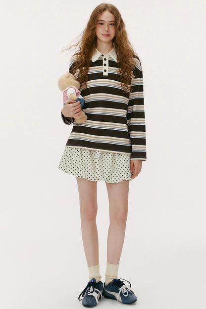 Vintage Striped Polo Shirt