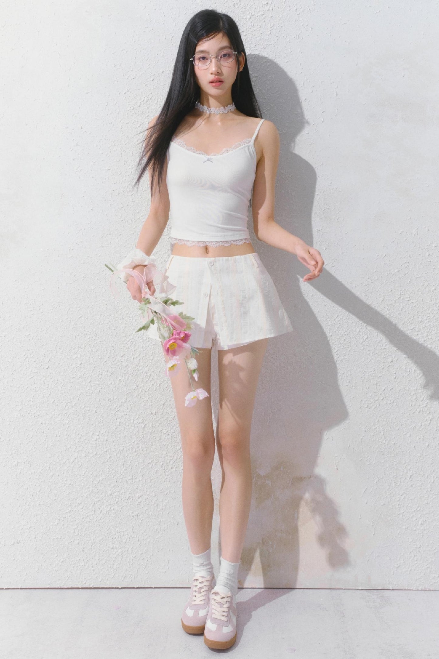 Sporty Strap Knit Top Set-Up