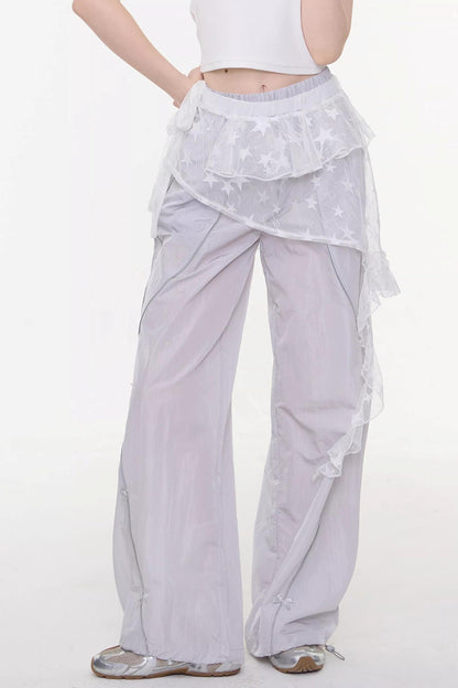 Star Lace Layered Skirt