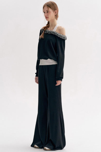 Romantic Cotton Bootcut Slacks