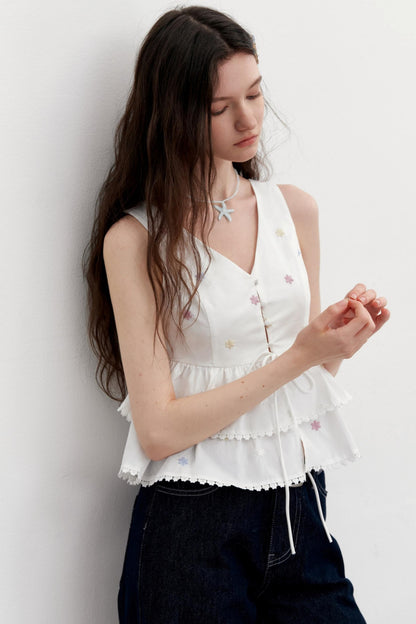 Colorful Lace Summer Shirt