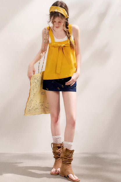 Romantic French Bow Tie Camisole