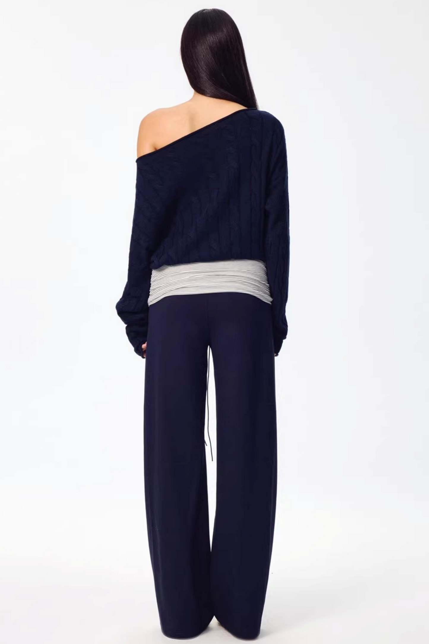 Color-Blocked Striped Sweatpants