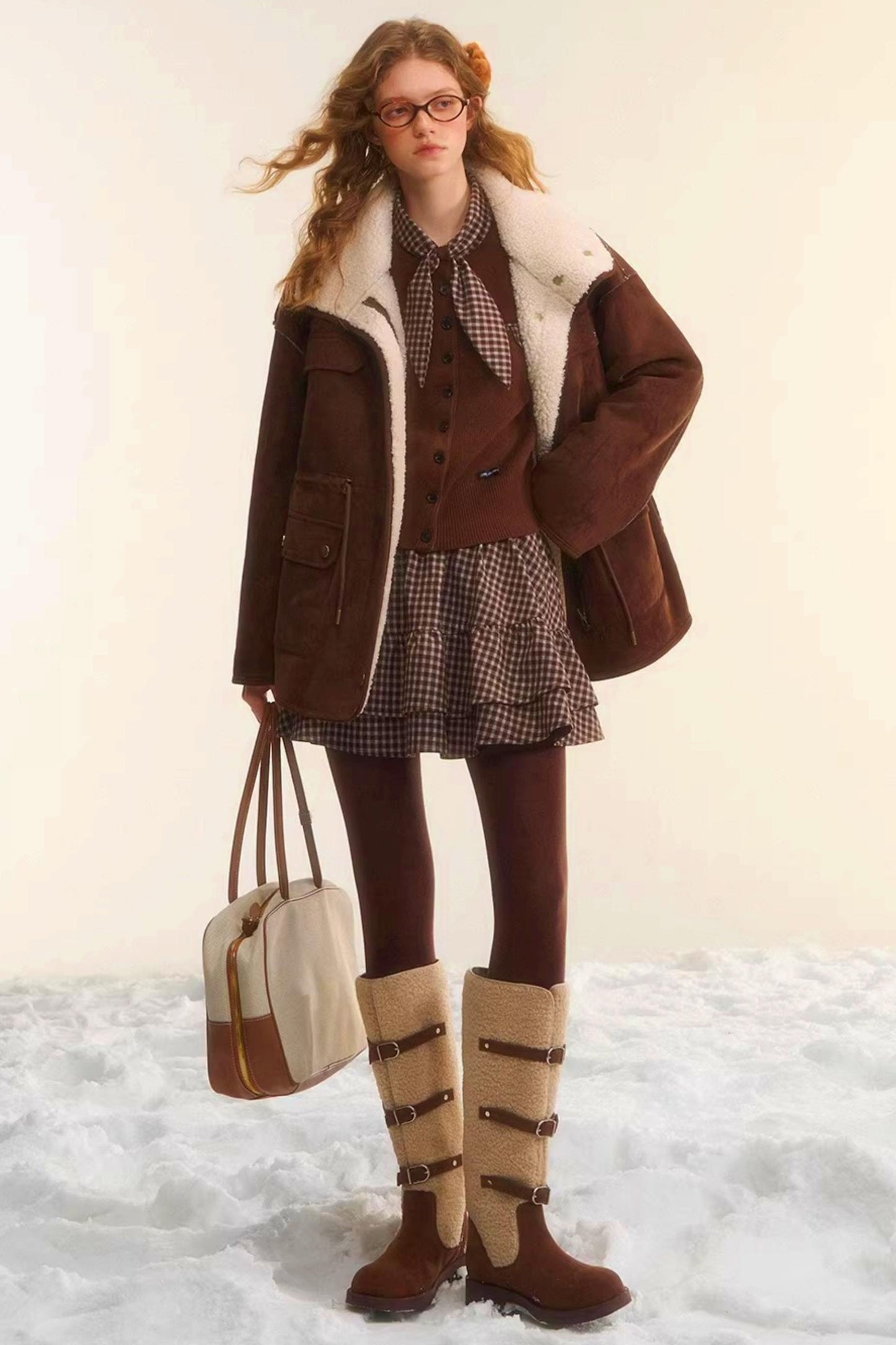 Reversible Lamb Wool Biker Jacket