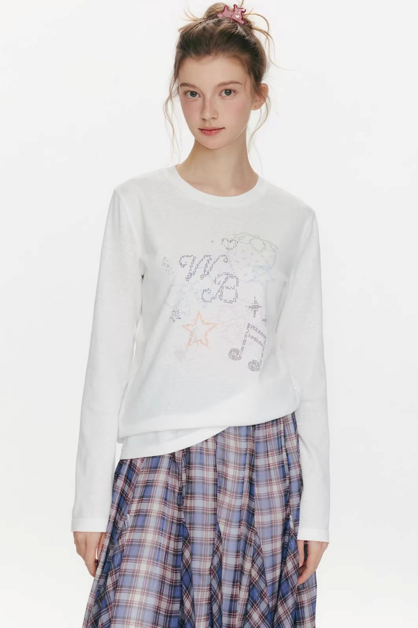 Berry Waltz Printed Thin T-Shirt