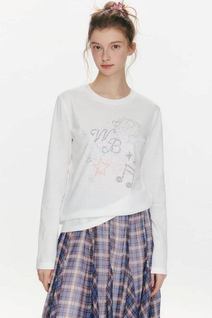 Berry Waltz Printed Thin T-Shirt