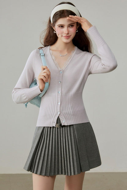 Winter V-Neck Wool Cardigan
