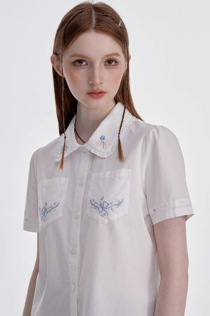 White Shirt Skirt Set-Up