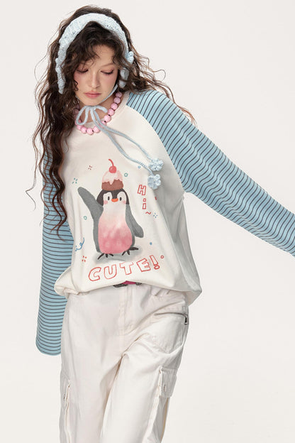 Raglan Striped T-Shirt