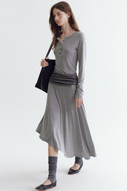 Tencel Wool Irregular Dress