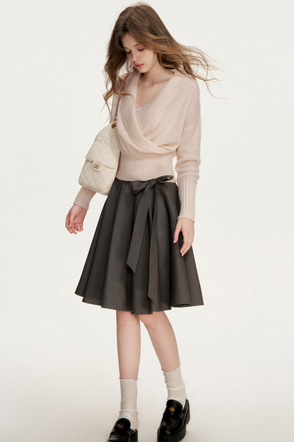 Tencel Wool A-Line Skirt Set