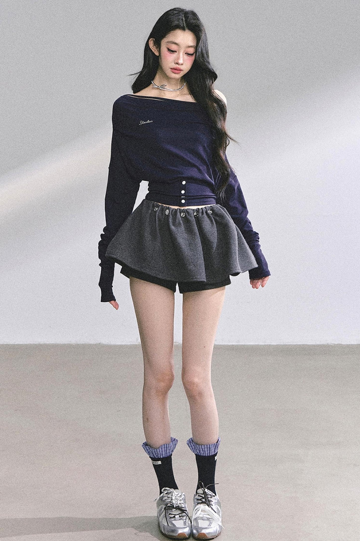 Magazine Long-Sleeved Top