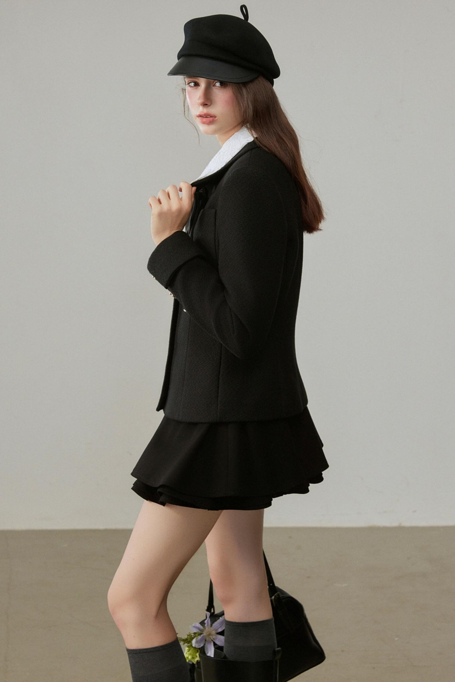 Winter Short Black Jacket