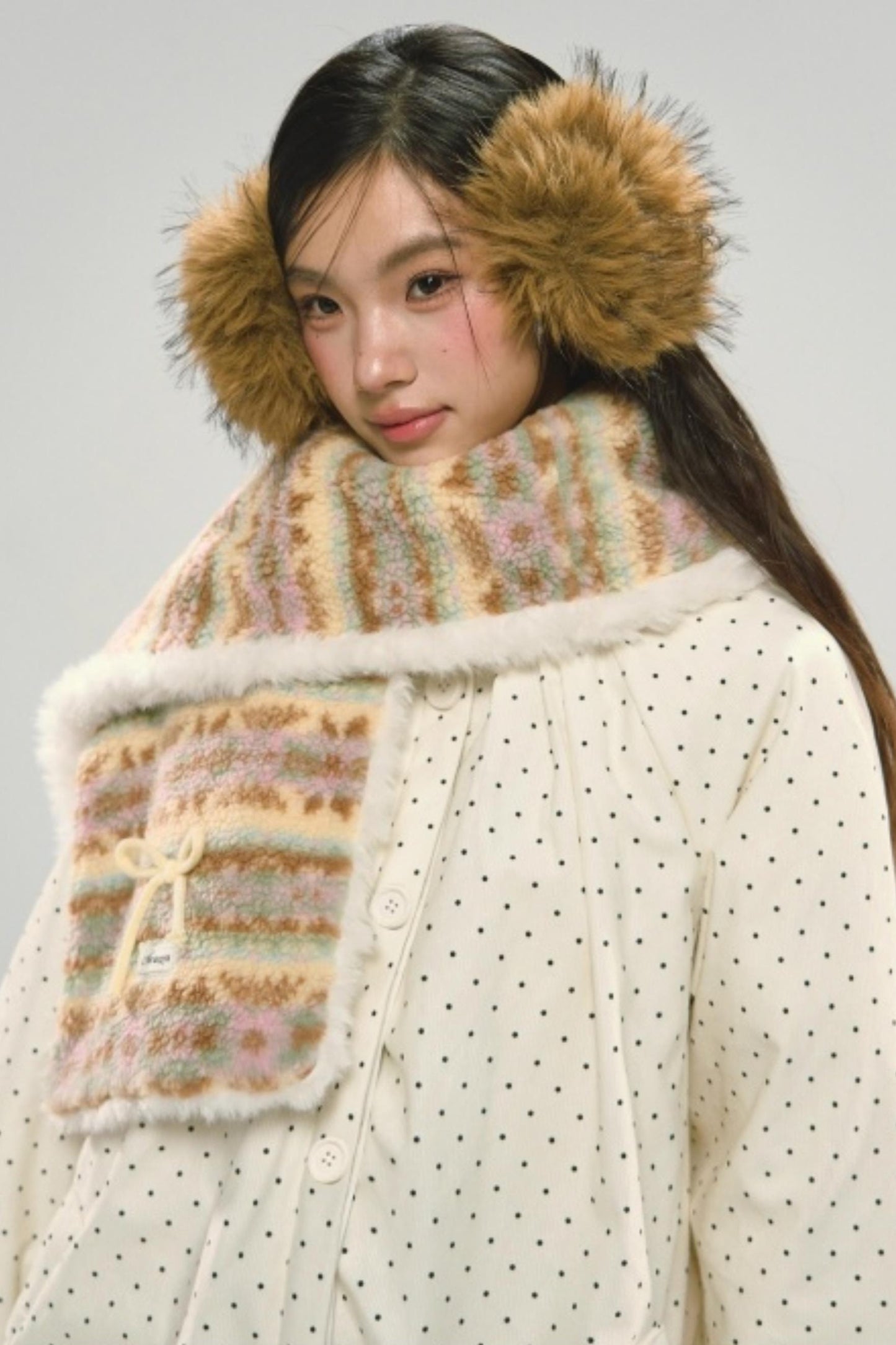 Fair Isle Plush Scarf