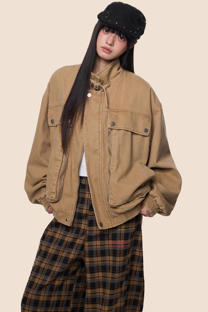 Autumn Vintage Cargo Jacket