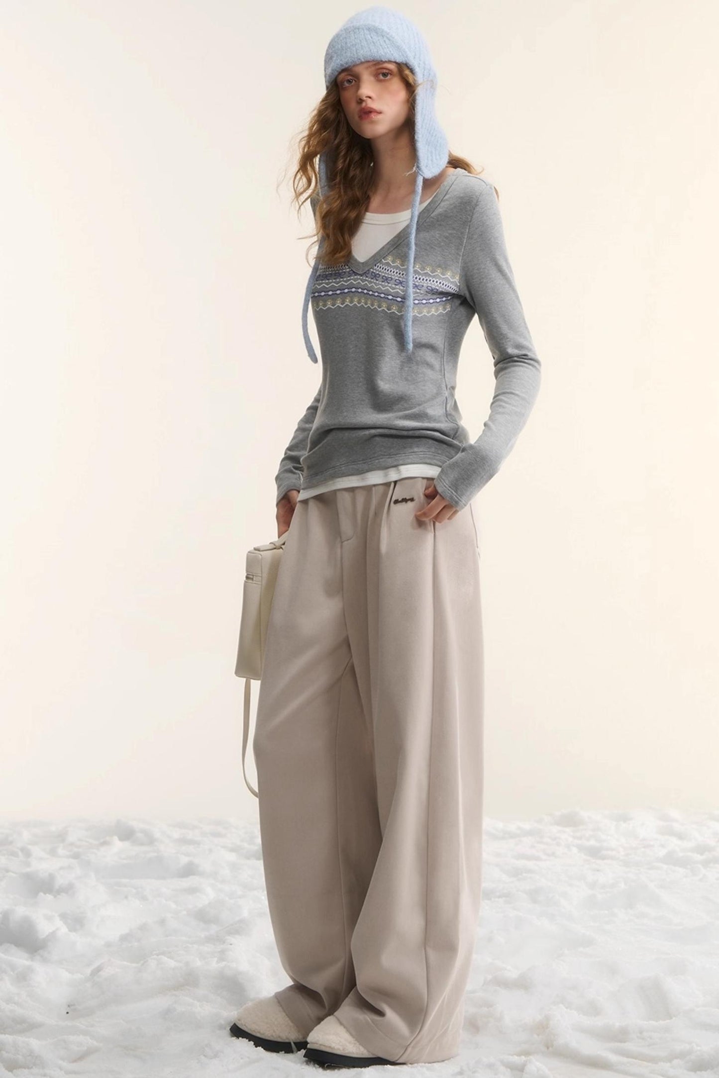 Fair Isle Two-Piece Top