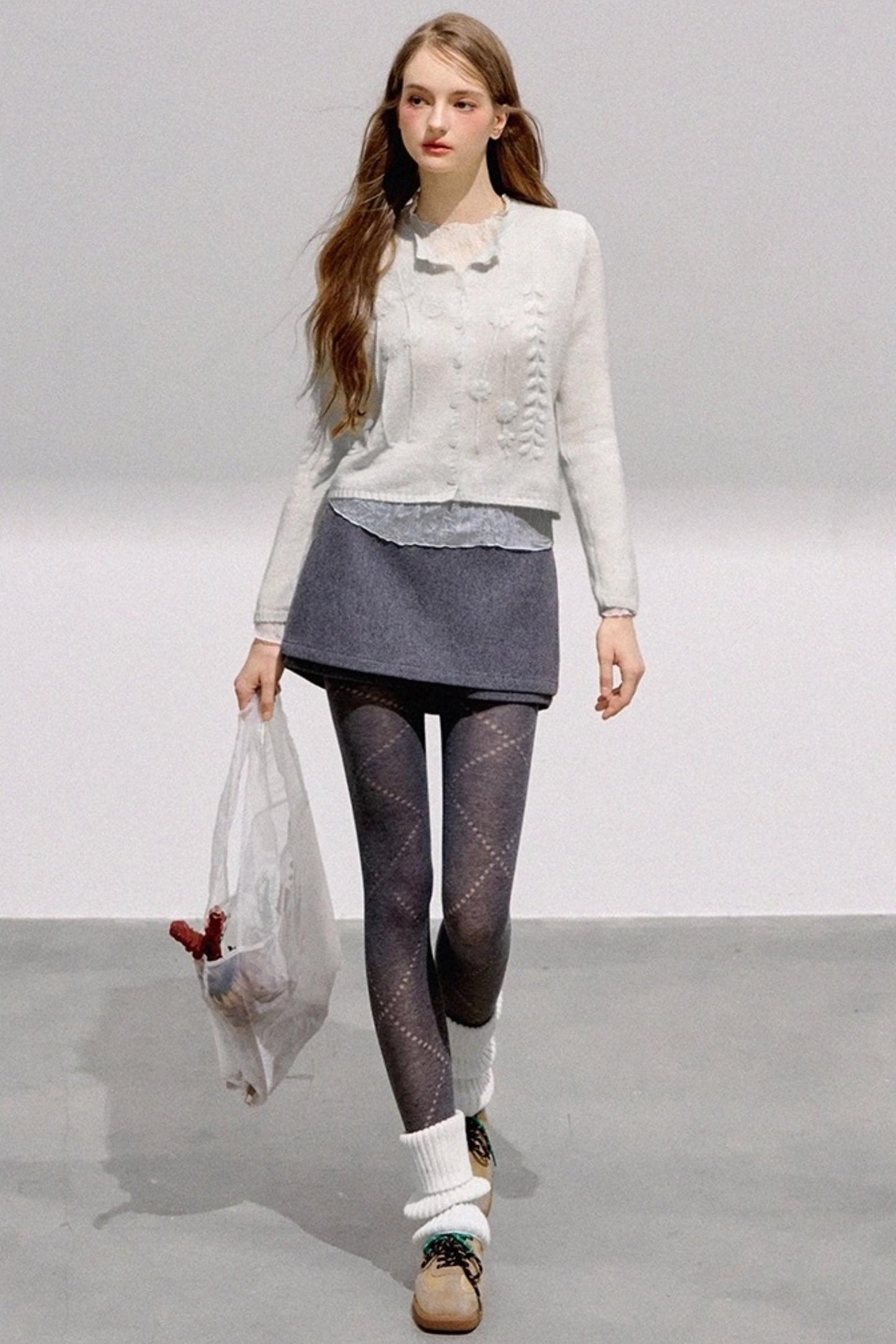 French Knitted Sweater Cardigan