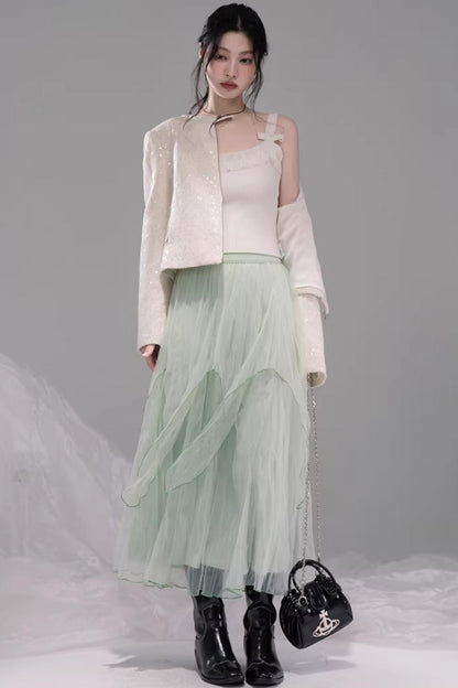 Exquisite Cloud Weave Knit Vest