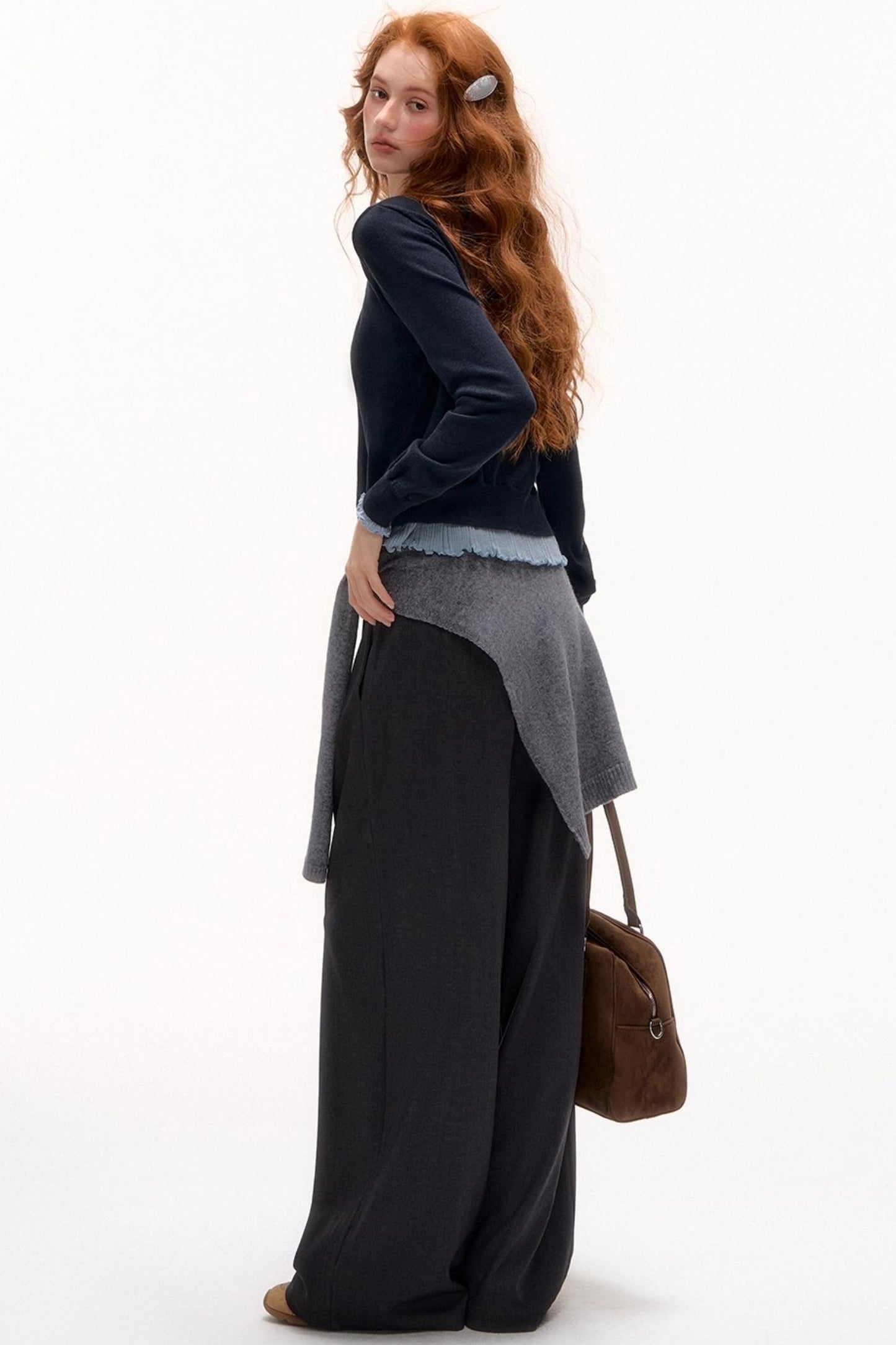 Knit Fake Collar Scarf