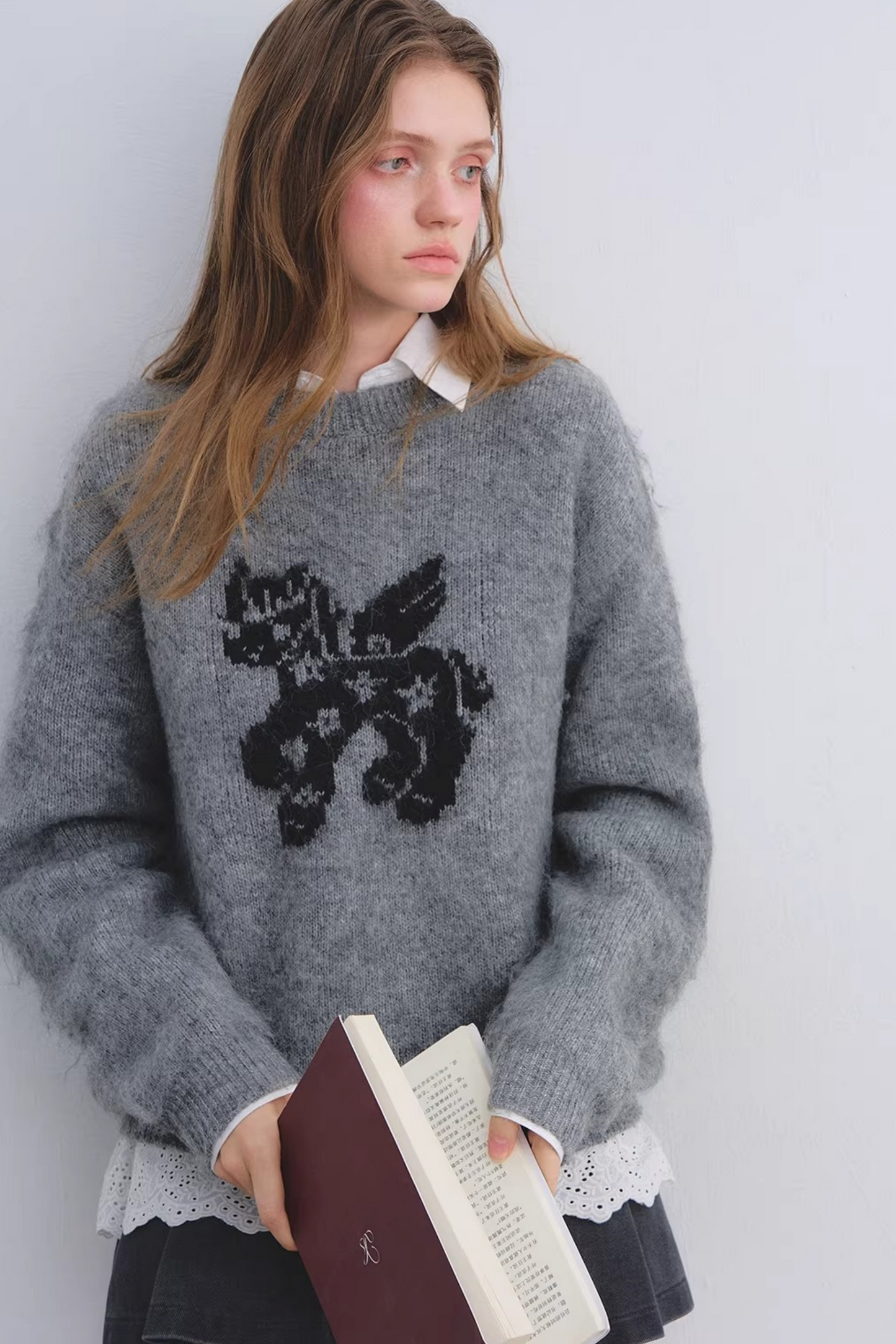 Wool-Blend Jacquard Sweater