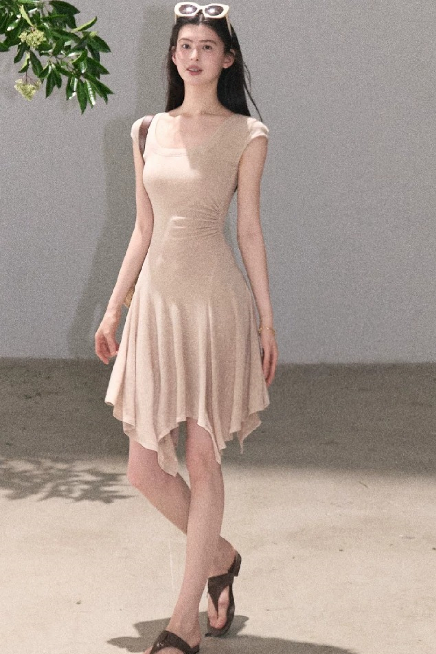 Lyocell Irregular Wool Dress