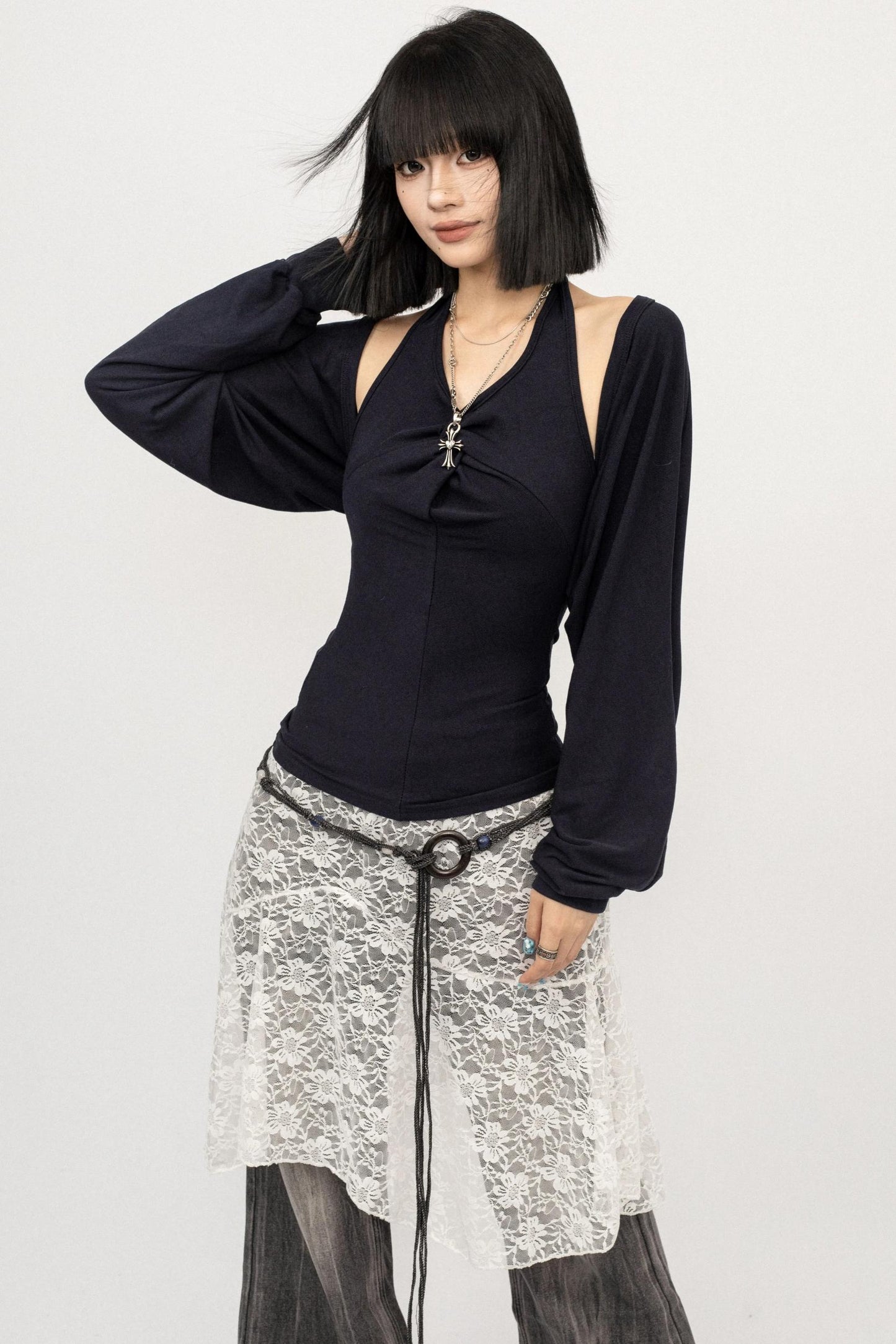 American Vintage Halter Neck Two-Piece Knitwear