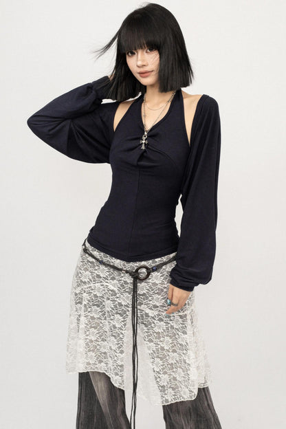 American Vintage Halter Neck Two-Piece Knitwear