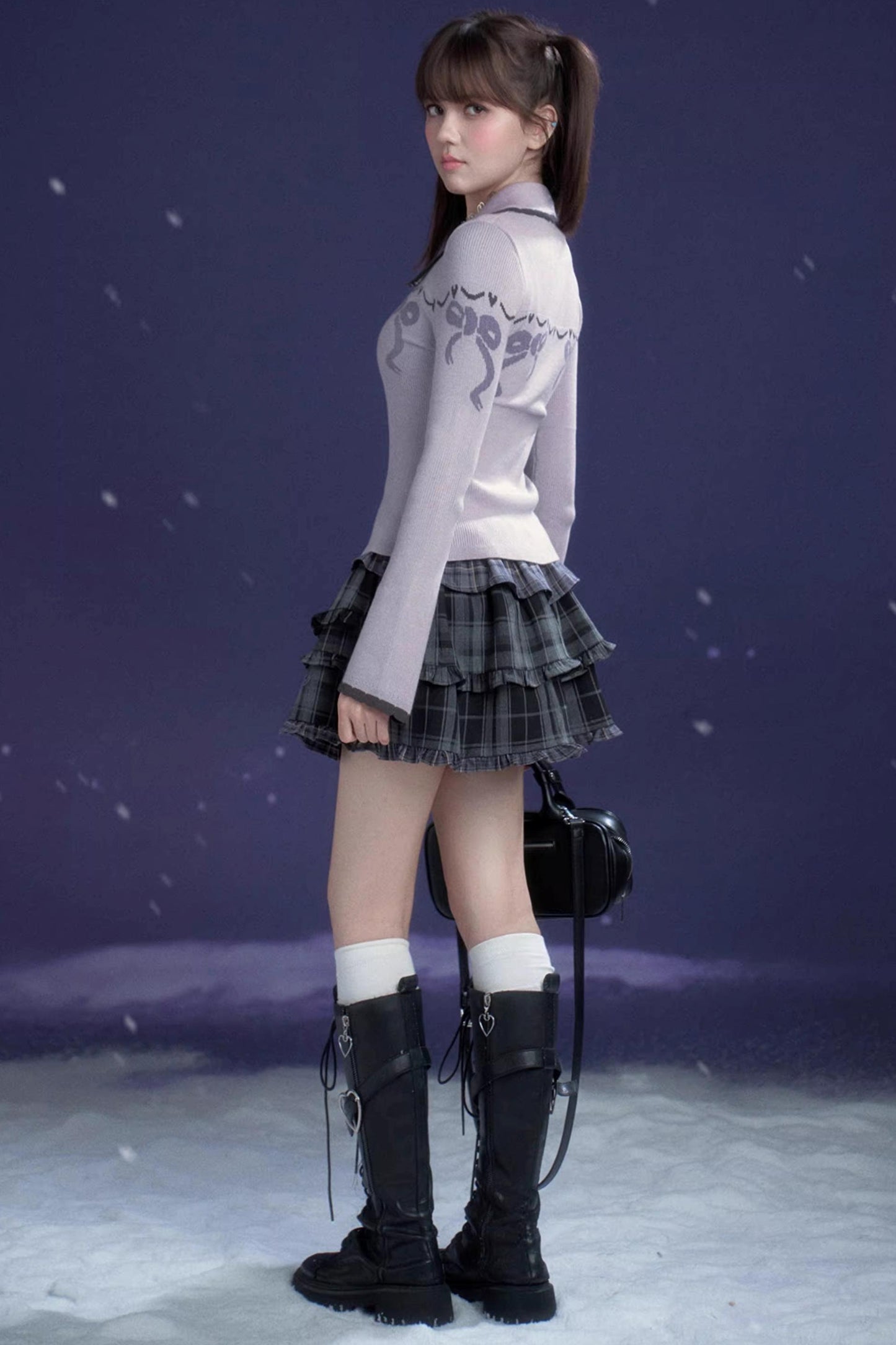 Sweet Taro Knit Cardigan