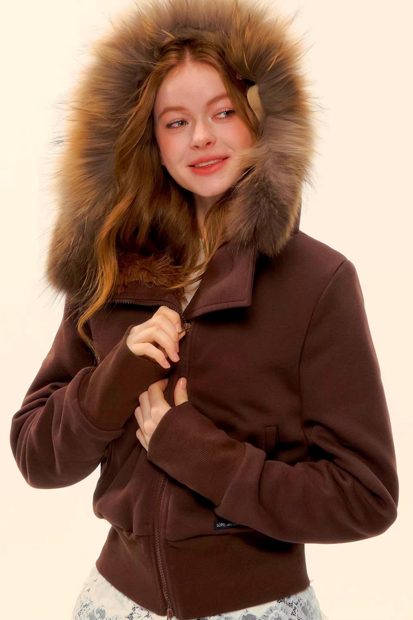 Retro Fleece Hooded Jacket Set-Up