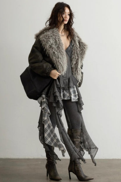 High-Waisted Aviator Jacket