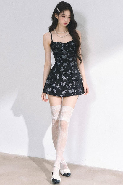 Butterfly One-Shoulder Dress